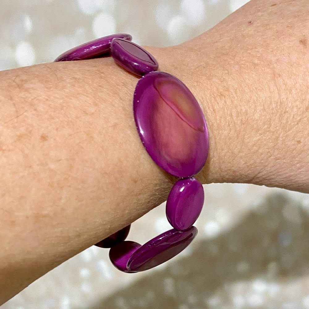 Jess David Purple Mother of Pearl Bracelet